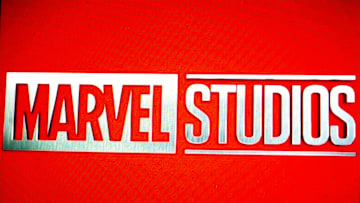 In this photo illustration, the Marvel Studios logo is seen...