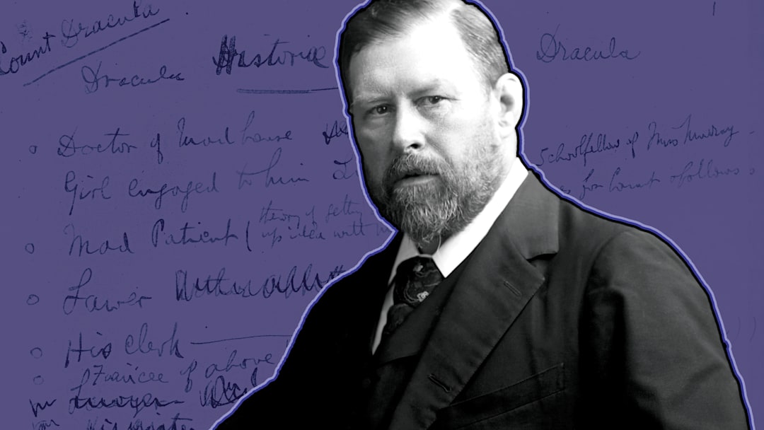 Stoker scribbled his notes for ‘Dracula’ on any random piece of paper.