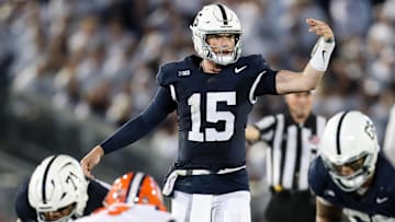 Penn State Nittany Lions quarterback Drew Allar (15)