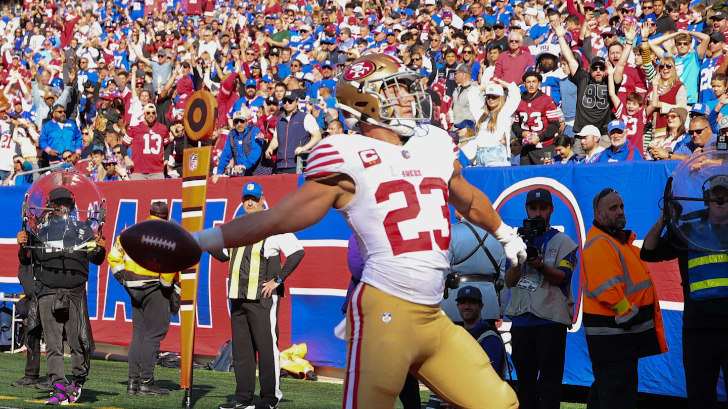 Christian McCaffrey Makes NFL History With Two-TD Performance vs. Giants