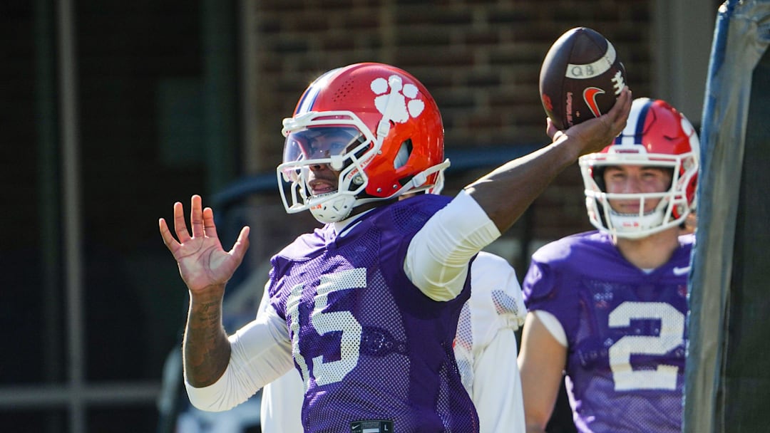 Clemson quarterback Chris Denson (15) is one of the possibilities at signal-caller next season for the Tigers. 