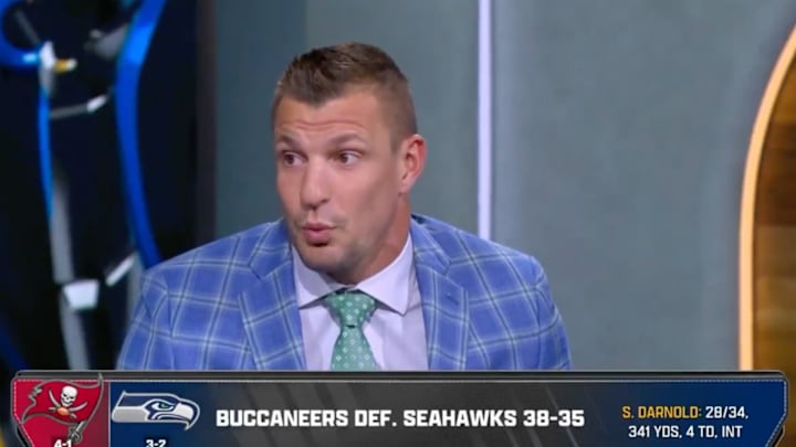 Rob Gronkowski had trouble saying Emeka Egbuka’s name on the Fox postgame show. 