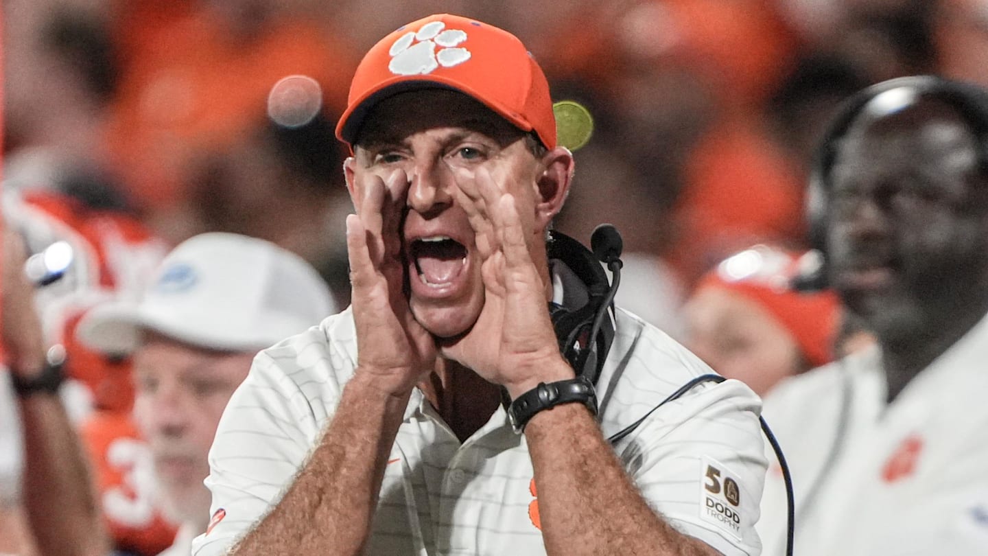 Clemson Football Faces Recruiting Challenges Amid 1-3 Start Under Coach Dabo Swinney
