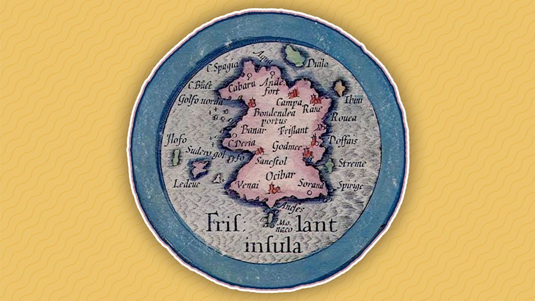 Frisland—pictured here—does not actually exist. Frisland—pictured here—does not actually exist.