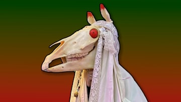 Behold, the Mari Lwyd of Wales.