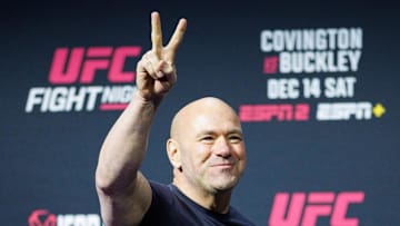 UFC CEO Dana White during weigh-ins for UFC Fight Night at Amalie Arena. 