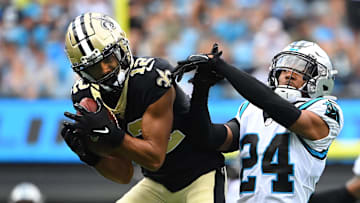 Chris Olave has over 220 receiving yards and a TD in his last two games