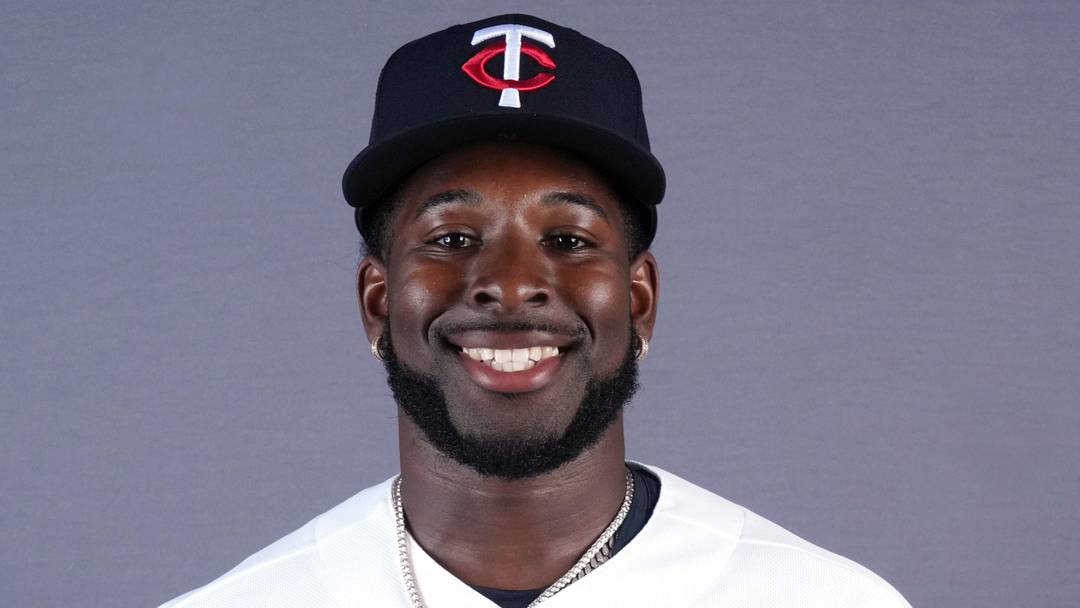 Feb 19, 2026; Lee County, FL, USA;  Minnesota Twins shortstop Kaelen Culpepper (76) poses during photo day at Hammond Stadium. Mandatory Credit: Jim Rassol-Imagn Images