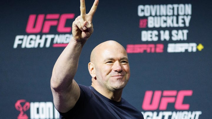 UFC CEO Dana White during weigh-ins for UFC Fight Night at Amalie Arena. 