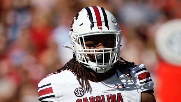 South Carolina Gamecocks defensive tackle T.J. Sanders during the first half. 