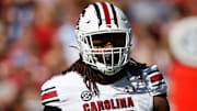 South Carolina Gamecocks defensive tackle T.J. Sanders during the first half at Bryant-Denny Stadium.