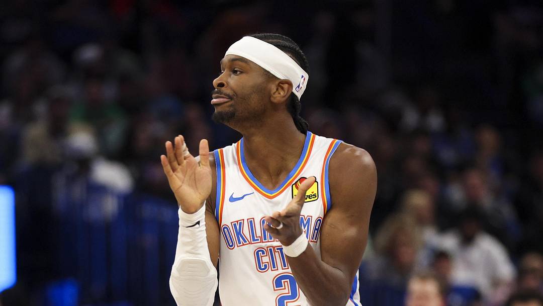 Mar 17, 2026; Orlando, Florida, USA; Oklahoma City Thunder guard Shai Gilgeous-Alexander (2) reacts after making a basket against the Orlando Magic in the fourth quarter at Kia Center. Mandatory Credit: Nathan Ray Seebeck-Imagn Images Mar 17, 2026; Orlando, Florida, USA; Oklahoma City Thunder guard Shai Gilgeous-Alexander (2) reacts after making a basket against the Orlando Magic in the fourth quarter at Kia Center. Mandatory Credit: Nathan Ray Seebeck-Imagn Images