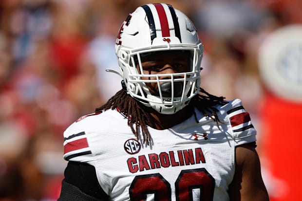 South Carolina Gamecocks DT T.J. Sanders during the first half at Bryant-Denny Stadium.