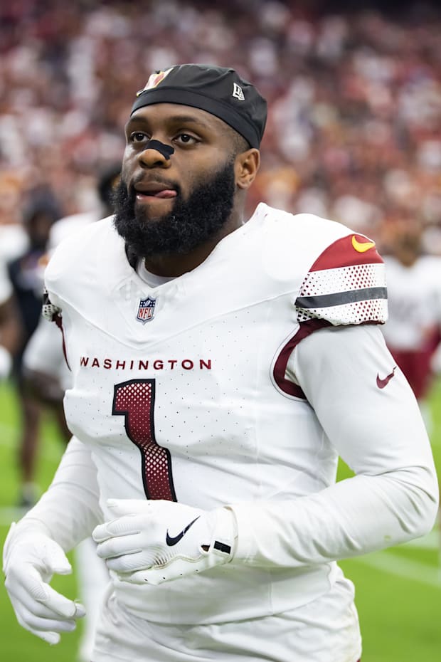 Washington Commanders cornerback Noah Igbinoghene against the Arizona Cardinals at State Farm Stadium