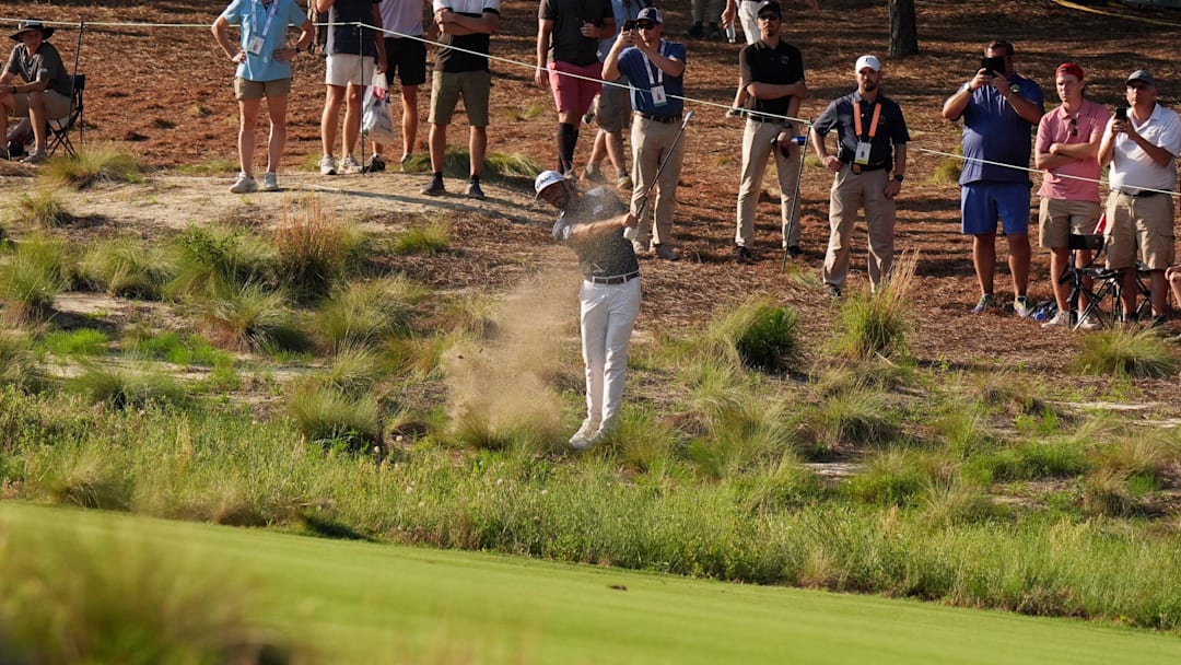 Pinehurst No. 2 gave up some scores Thursday but also saw players in plenty of tough spots. 