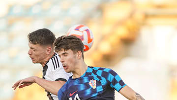 Luka Vuskovic representing Croatia at U19 level 