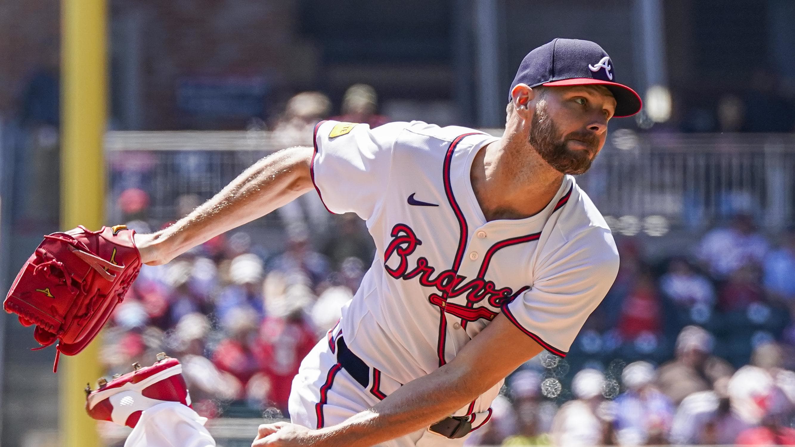 Atlanta Braves starting pitcher Chris Sale is on track to be one of the most important rotation members in 2024