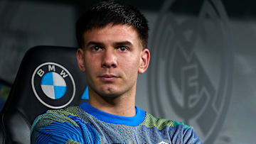 Franco Mastantuono auf der Bank von Real Madrid 