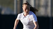 Jade Le Guilly contre la Norvège en U19