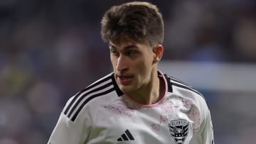 Apr 20, 2024; Queens, New York, USA; D.C. United midfielder Gabriel Pirani (10) during the first half against New York City FC at Citi Field. Mandatory Credit: Brad Penner-USA TODAY Sports