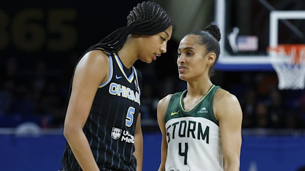 Chicago Sky Angel Reese & Skylar Diggins of the Seattle Storm played against each other in 2025. The Sky lost all three games