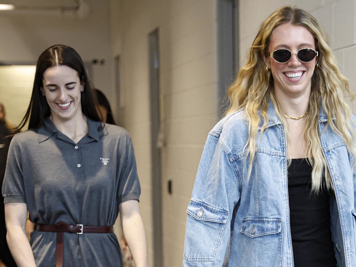 Caitlin Clark, Lexie Hull giggle over NSFW innuendo at press conference  (VIDEO)