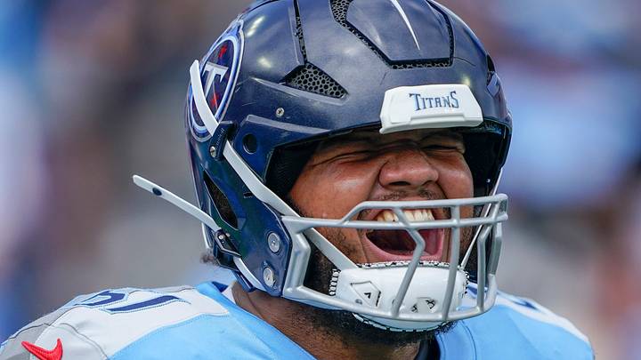 Tennessee Titans offensive tackle John Ojukwu