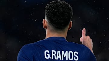 G. Ramos, de dos, face au LOSC en Ligue 1