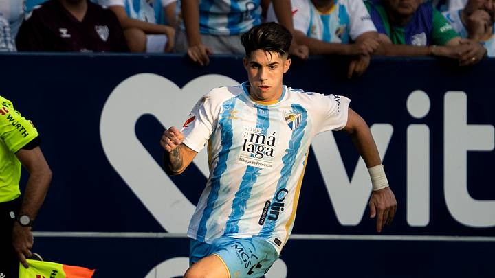 Antonio Cordero, of Malaga CF, seen in action during the...