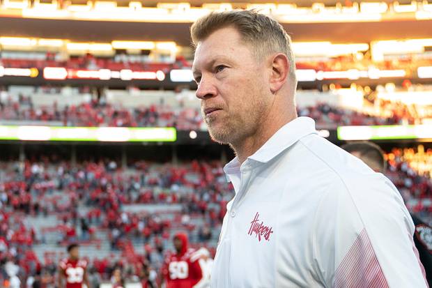 Nebraska Cornhuskers head coach Scott Frost walks off the field following the loss to the Purdue Boilermakers
