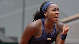 Gauff is through to the French Open semifinal for the second consecutive year. 