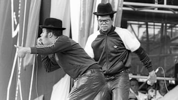 Run-D.M.C. performing at Live Aid,1985