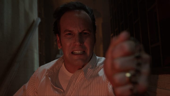 PATRICK WILSON as Ed Warren and in New Line Cinema’s horror film “THE CONJURING: THE DEVIL MADE ME DO IT,” a Warner Bros. Pictures release. Courtesy of Warner Bros. Pictures