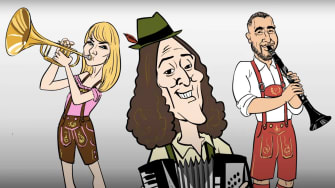 Animated polka-friendly versions of Swift and Kelce appear in the new Weird Al music video.