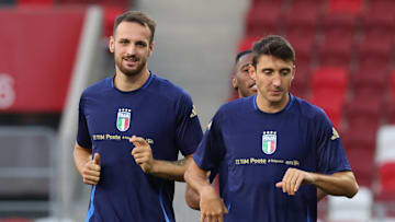 Italy defensive duo Federico Gatti (left) and Andrea Cambiaso could make a summer exit from Juventus