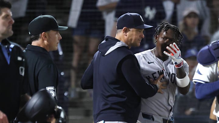 Jazz Chisholm was ejected following a bad strike three call. He then briefly jumped on social media to continue making his case. Jazz Chisholm was ejected following a bad strike three call. He then briefly jumped on social media to continue making his case.