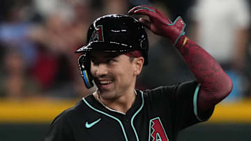 Arizona Diamondbacks outfielder Corbin Carroll (7) against the St. Louis Cardinals at Chase Field. 
