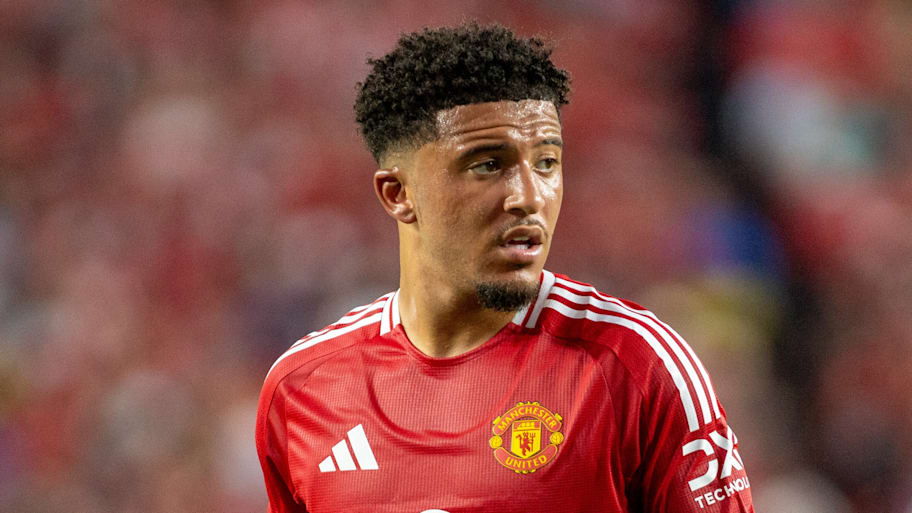 Man Utd are desperate to sell Jadon Sancho permanently. | Eston Parker/ISI Photos/Getty Images