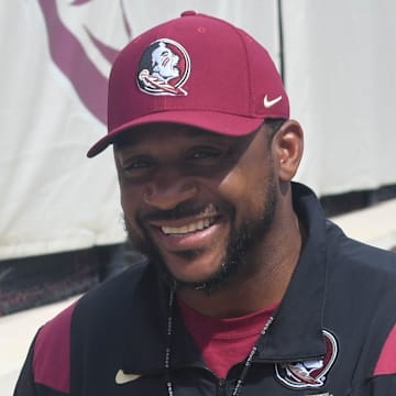 Florida State football and coaches players arrive for the fifth FSU spring football practice of the 2023 season on Thursday, March 23.

Patrick Surtain 1 Of 1