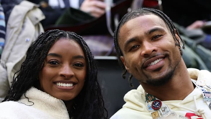 Simone Biles and Jonathan Owens