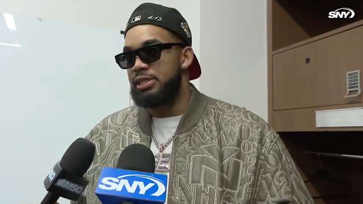 Karl-Anthony Towns didn’t get off to a great start even with layup lines.