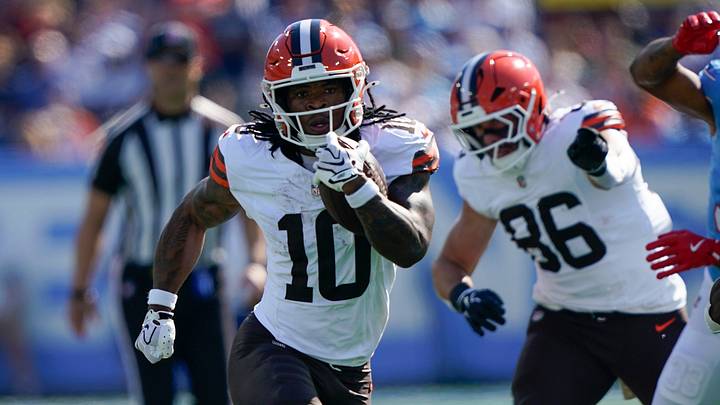 Cleveland Browns running back Quinshon Judkins