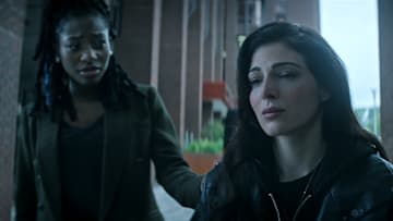 The Sandman. (L to R) Vanesu Samunyai as Rose Walker, Razane Jammal as Lyta Hall in episode 209 of The Sandman. Cr. Courtesy Of Netflix © 2025