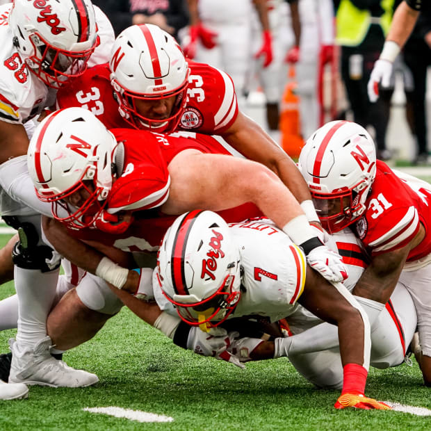 Nebraska defensive stop vs. Maryland, 2023