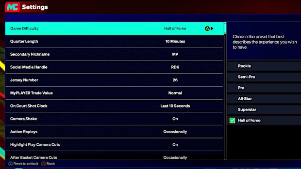 nba 2k25 game difficulty