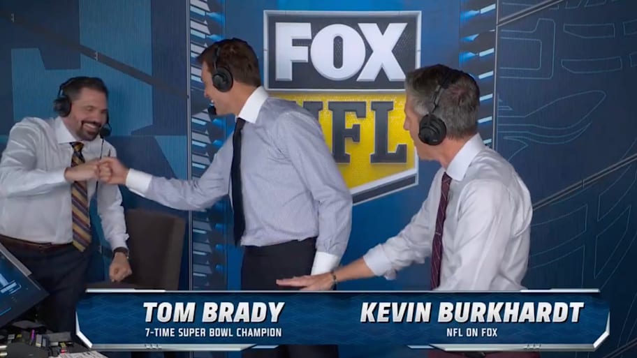 Dean Blandino and Tom Brady nailed the fist bump in Week 2. | FOX