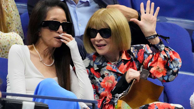 Anna Wintour at the 2023 U.S. Open in New York.  