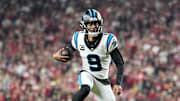 Panthers quarterback Bryce Young threw two interceptions during Carolina's 20–9 loss to the 49ers.