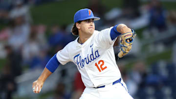 Florida Gators pitcher Liam Peterson tied a career-high with 11 strikeouts in the win over Harvard. "My mentality was just attack. I knew they were a team that didn't bunt a lot, so I knew they were going to be out there to hit," Peterson said.