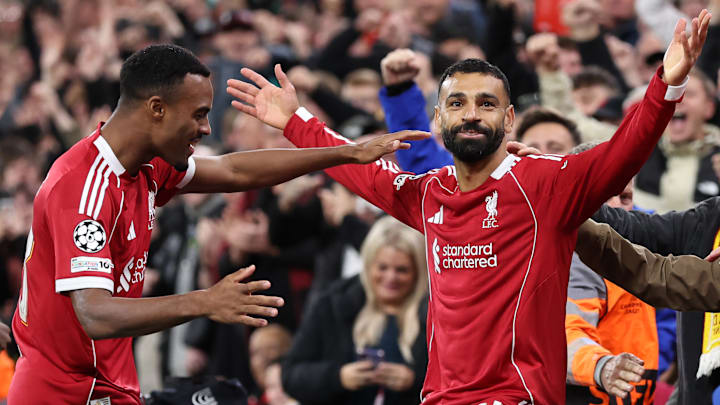 Salah marcou um dos gols na estreia da Champions